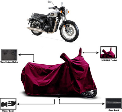 Amexride Two Wheeler Cover for Benelli(Imperiale 400, Maroon)
