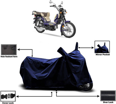 AASHTIK MART Two Wheeler Cover for TVS(XL 100 Heavy Duty, Blue)