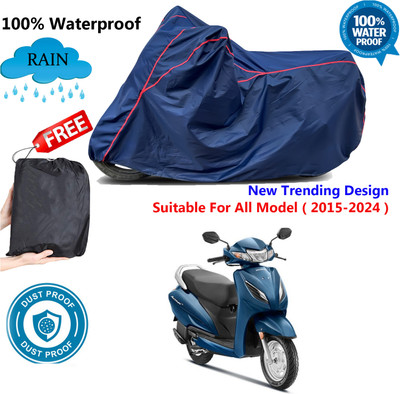AUTOCAD Waterproof Two Wheeler Cover for Honda(Activa 6G, Blue, Red)