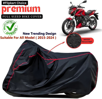 Pagwin Two Wheeler Cover for Bajaj(Pulsar 150 BS6, Black, Red)