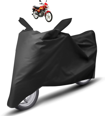 Caronix Two Wheeler Cover for Hero(HF Deluxe, Black)