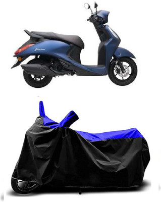 VESMEI Two Wheeler Cover for Yamaha(Fascino, Blue)
