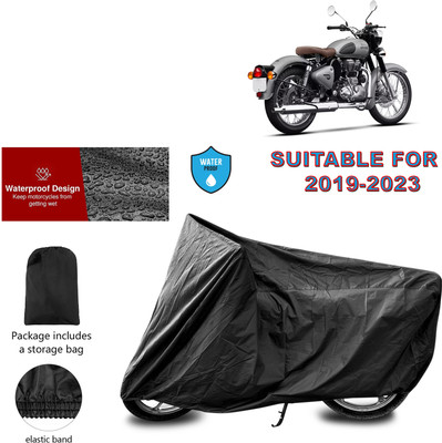 CODOKI Waterproof Two Wheeler Cover for Royal Enfield(Classic Gunmetal, Black)