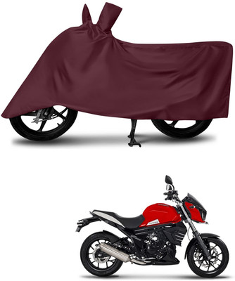 KEDIT Two Wheeler Cover for Mahindra(MOJO XT 300, Maroon)