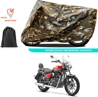 CODOKI Two Wheeler Cover for Royal Enfield(Meteor 350, Yellow)