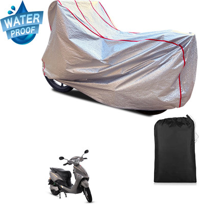 GOSHIV-car and bike accessories Waterproof Two Wheeler Cover for Hero(Electric Optima BS6, Silver)