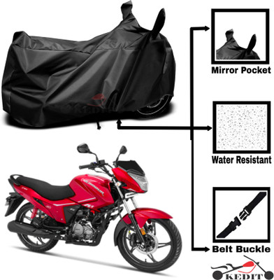 AASHTIK MART Two Wheeler Cover for Universal For Bike(Glamour i3s, Black)