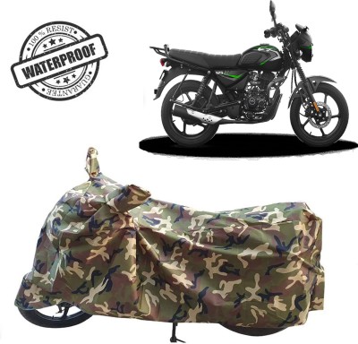 ROYAL AUTO MART Waterproof Two Wheeler Cover for Bajaj(CT100, Green, Multicolor)