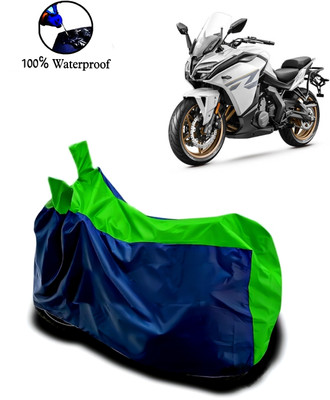 Autofly Waterproof Two Wheeler Cover for CFMoto(650GT, Blue, Green)