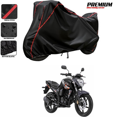 GOSHIV-car and bike accessories Waterproof Two Wheeler Cover for Yamaha(FZ-S FI, Black, Red)