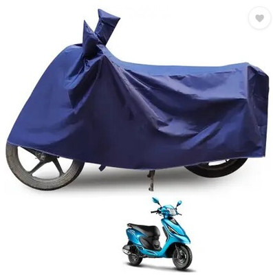 Tritika Waterproof Two Wheeler Cover for TVS(Zest, Blue)