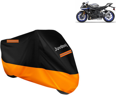 Juvdoxj Waterproof Two Wheeler Cover for Yamaha(YZF R1 M, Orange)