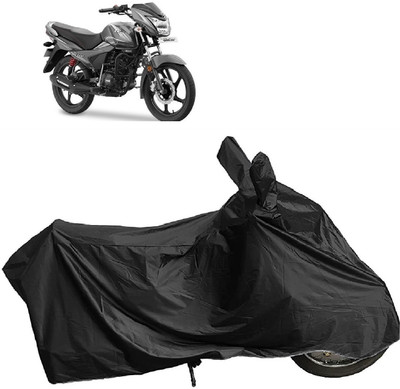 DIGGU Two Wheeler Cover for TVS(Victor GLX, Black)