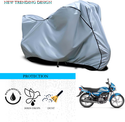ANTHUB Waterproof Two Wheeler Cover for Hero(CD deluxe, Silver)