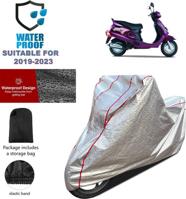 PAGORA Waterproof Two Wheeler Cover for Mahindra(Duro 125, Silver)