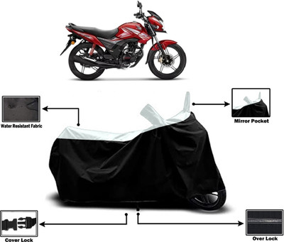 Amexride Two Wheeler Cover for Honda(CB Shine SP, White)