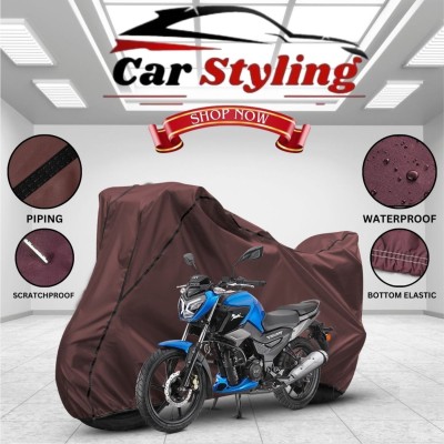 Car Styling Waterproof Two Wheeler Cover for TVS(Raider, Maroon)