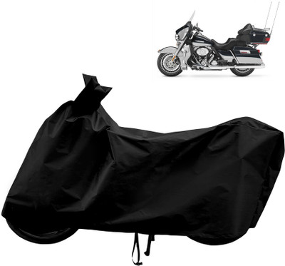 Horseyaart Waterproof Two Wheeler Cover for Harley Davidson(Electra Delux, Black)