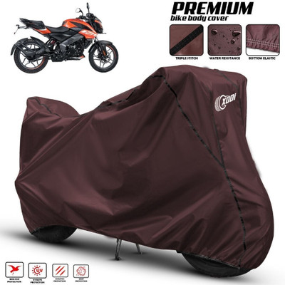OliverX Waterproof Two Wheeler Cover for Bajaj(Pulsar NS125 BS6, Maroon, Black)