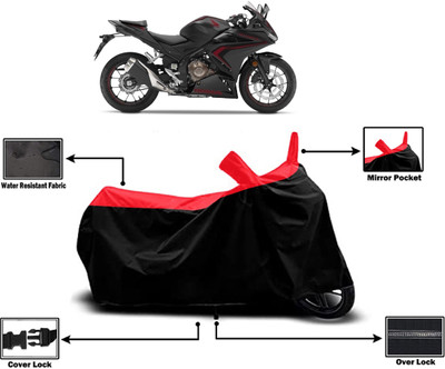 Amexride Two Wheeler Cover for Honda(CBR500R BS6, Red)