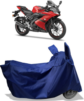 Amexride Two Wheeler Cover for Yamaha(YZF-R15 V3 New BS6, Blue)