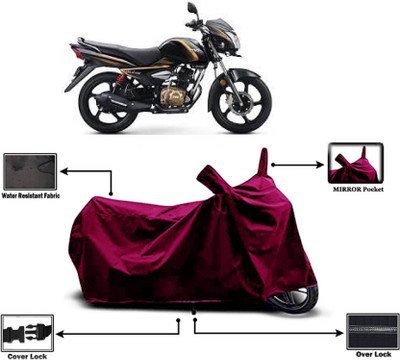 KEDIT Two Wheeler Cover for TVS(Victor Premium BS6, Maroon)