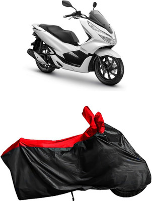 Autofly Waterproof Two Wheeler Cover for Honda(PCX 125 BS6, Red, Black)