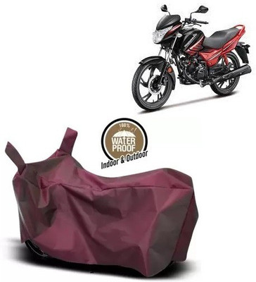 OliverX Waterproof Two Wheeler Cover for Hero(Glamour Programmed FI, Maroon)