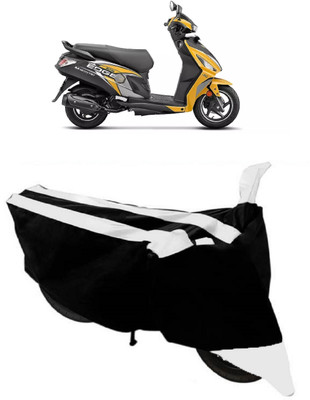 ABORDABLE Two Wheeler Cover for Hero(Maestro Edge 125, Black, White)