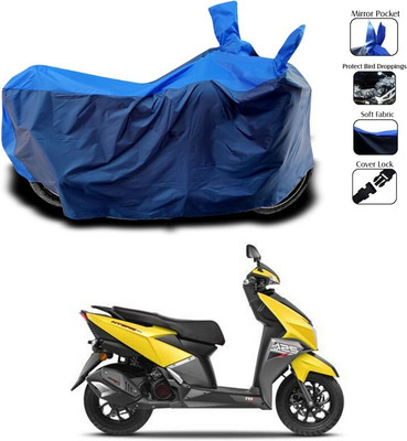 DeepShakshi AUTOMOTIVE Two Wheeler Cover for TVS(NTORQ, Black, Blue)