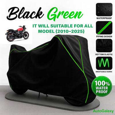 AutoGalaxy Waterproof Two Wheeler Cover for Royal Enfield(Thunderbird 350, Black)