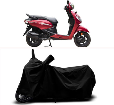 RABABLI Waterproof Two Wheeler Cover for Hero(Pleasure Plus, Black)