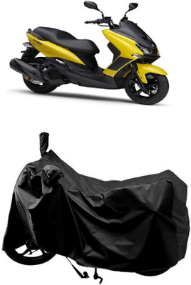 MMSSTAR Waterproof Two Wheeler Cover for Yamaha(Majesty S 155 maxi BS6, Black)