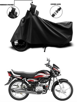 KEDIT Two Wheeler Cover for Hero(HF Deluxe i3s, Black)