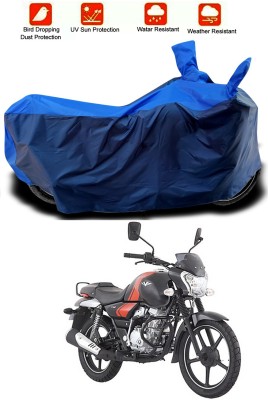 Ascension Two Wheeler Cover for Bajaj(V12, Blue, Blue)