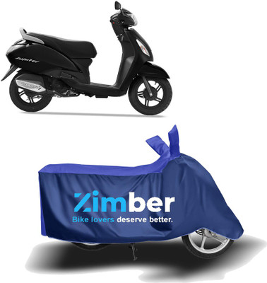 AutoRash Two Wheeler Cover for TVS(Jupiter, Blue, Blue)