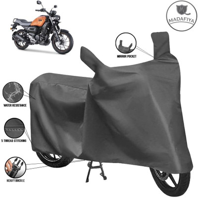 MADAFIYA Waterproof Two Wheeler Cover for Yamaha(FZ-X, Grey)