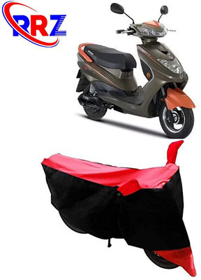 DeepShakshi AUTOMOTIVE Two Wheeler Cover for Okinawa(Ridge Plus, Black, Red)