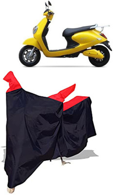 Amexride Two Wheeler Cover for Techo Electra(Emerge BS6, Black)