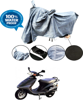 DeepShakshi AUTOMOTIVE Waterproof Two Wheeler Cover for Kinetic(Zing, Grey)