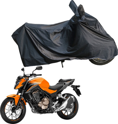 Motodreka Waterproof Two Wheeler Cover for Honda(CB 500, Black)