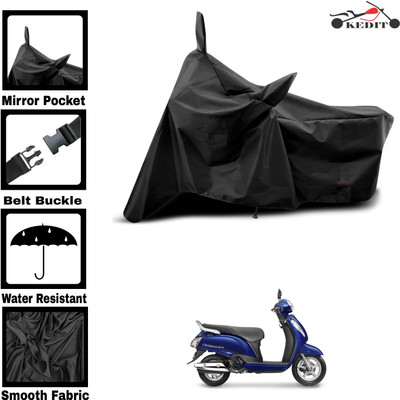 AASHTIK MART Two Wheeler Cover for Suzuki(Access 125, Black)