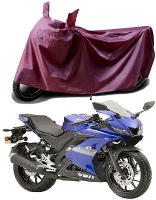 THE REAL ARV Waterproof Two Wheeler Cover for Yamaha(R15 s, Maroon)