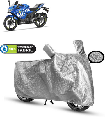 PAGORA Waterproof Two Wheeler Cover for Suzuki(Gixxer SF 150, Silver)