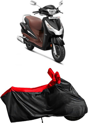 Autofly Waterproof Two Wheeler Cover for Hero(Destini 125, Red, Black)