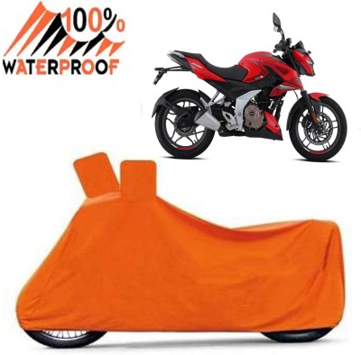 Autoinnovation Waterproof Two Wheeler Cover for Bajaj(Pulsar 250, Orange)