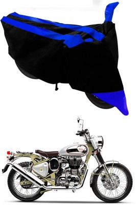 Furious3D Two Wheeler Cover for Royal Enfield(Bullet Trials 350, Blue, Black)