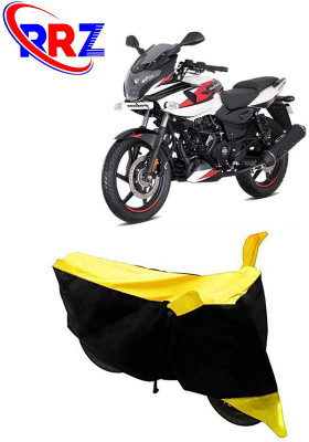 RRZ Waterproof Two Wheeler Cover for Bajaj(Pulsar 220F, Black, Yellow)