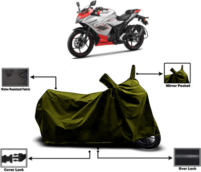 Amexride Two Wheeler Cover for Suzuki(Gixxer Special Edition BS6, Green)