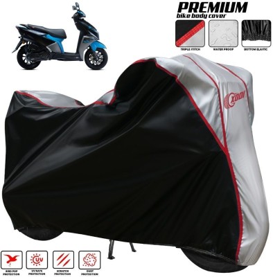 xodi Waterproof Two Wheeler Cover for TVS(NTORQ, Silver, Black)